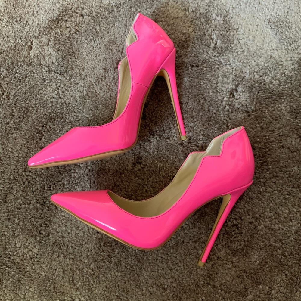 Hot pink Classic pointed toe sexy stilettos - Picture 6 of 6